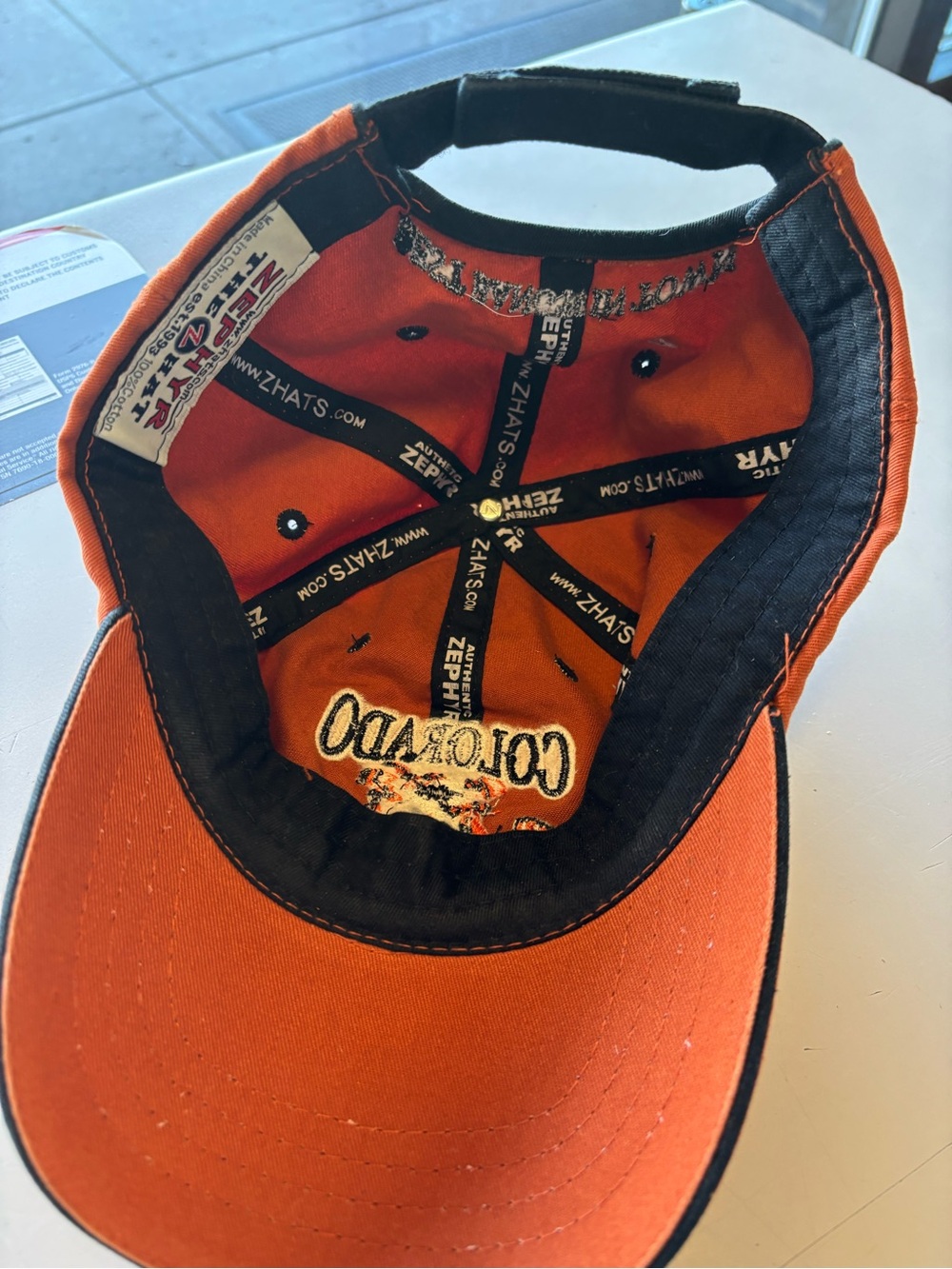 Colorado Clays Orange Baseball Cap - Picture 3 of 4